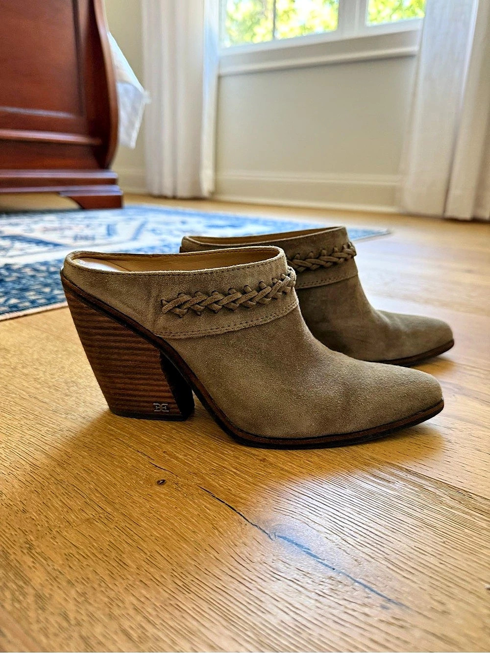 Sam Edelman Allison Suede Mules Brown